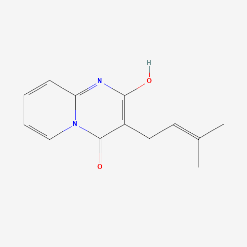 4-hydroxy-3-(3-methylbut-2-enyl)pyrido[1,2-a]pyrimidin-2-one (CAS: 125493-24-5) - Related Chemical Product