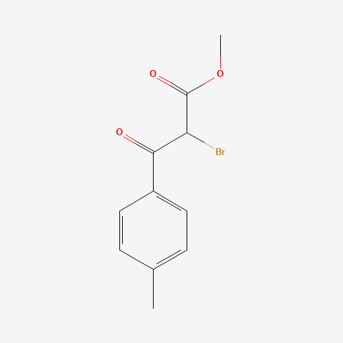 methyl 2-bromo-3-(4-methylphenyl)-3-oxopropanoate (CAS: 87943-95-1) - Chemical Structure and Molecular Formula 