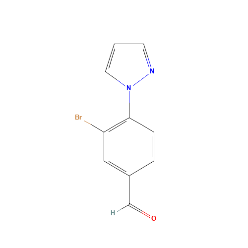 3-bromo-4-pyrazol-1-ylbenzaldehyde (CAS: 1186663-53-5) - Related Chemical Product