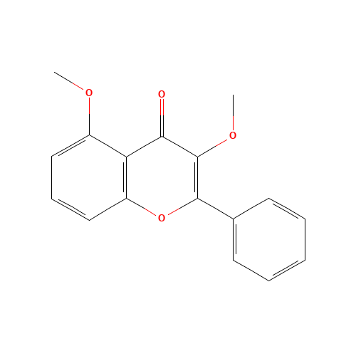3,5-dimethoxy-2-phenylchromen-4-one (CAS: 78433-52-0) - Chemical Structure and Molecular Formula 