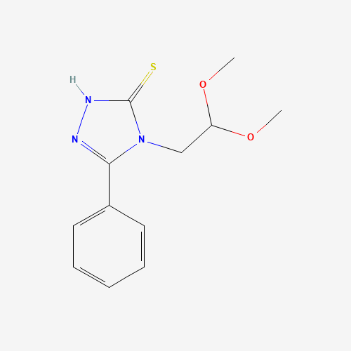 4-(2,2-dimethoxyethyl)-3-phenyl-1H-1,2,4-triazole-5-thione (CAS: 136745-20-5) - Related Chemical Product