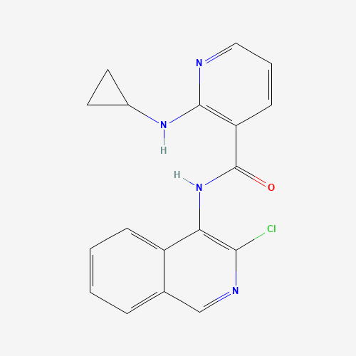 N-(3-chloroisoquinolin-4-yl)-2-(cyclopropylamino)pyridine-3-carboxamide (CAS: 342899-40-5) - Related Chemical Product