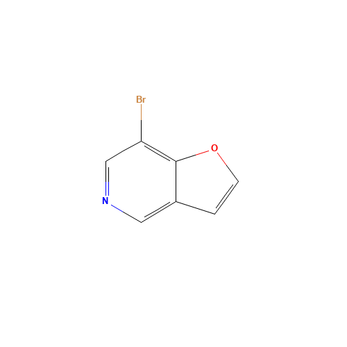 7-bromofuro[3,2-c]pyridine (CAS: 603300-96-5) - Chemical Structure and Molecular Formula 