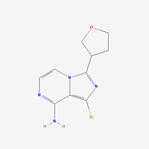 1-bromo-3-(oxolan-3-yl)imidazo[1,5-a]pyrazin-8-amine (CAS: 1419223-37-2) - Chemical Structure and Molecular Formula 
