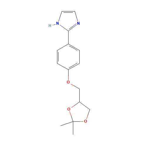 2-[4-[(2,2-dimethyl-1,3-dioxolan-4-yl)methoxy]phenyl]-1H-imidazole (CAS: 85613-27-0) - Related Chemical Product