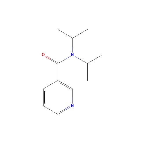 N,N-di(propan-2-yl)pyridine-3-carboxamide (CAS: 77924-01-7) - Chemical Structure and Molecular Formula 