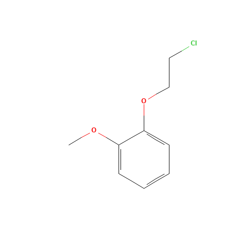 1-(2-chloroethoxy)-2-methoxybenzene (CAS: 53815-60-4) - Chemical Structure and Molecular Formula 