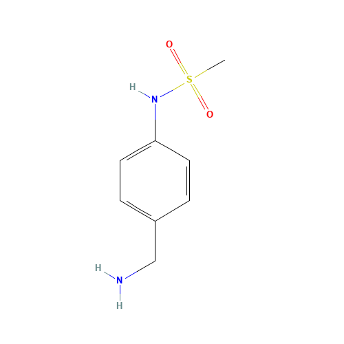 N-[4-(aminomethyl)phenyl]methanesulfonamide (CAS: 129872-50-0) - Chemical Structure and Molecular Formula 