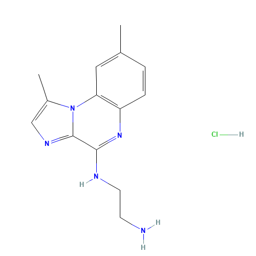 N'-(1,8-dimethylimidazo[1,2-a]quinoxalin-4-yl)ethane-1,2-diamine;hydrochloride (CAS: 547757-23-3) - Related Chemical Product