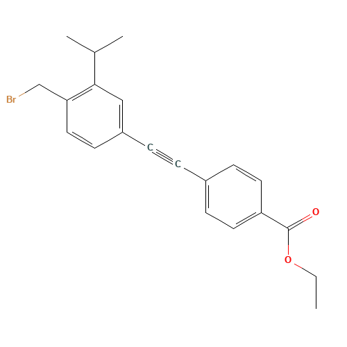 ethyl 4-[2-[4-(bromomethyl)-3-propan-2-ylphenyl]ethynyl]benzoate (CAS: 345965-95-9) - Related Chemical Product