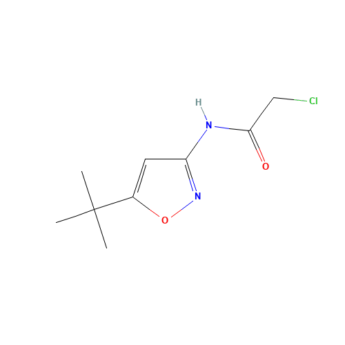 N-(5-tert-butyl-1,2-oxazol-3-yl)-2-chloroacetamide (CAS: 55809-27-3) - Related Chemical Product
