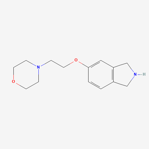 4-[2-(2,3-dihydro-1H-isoindol-5-yloxy)ethyl]morpholine (CAS: 850875-74-0) - Chemical Structure and Molecular Formula 