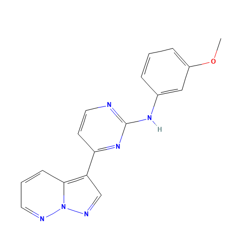 N-(3-methoxyphenyl)-4-pyrazolo[1,5-b]pyridazin-3-ylpyrimidin-2-amine (CAS: 551920-54-8) - Related Chemical Product