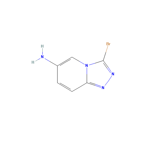3-bromo-[1,2,4]triazolo[4,3-a]pyridin-6-amine (CAS: 1263283-48-2) - Chemical Structure and Molecular Formula 