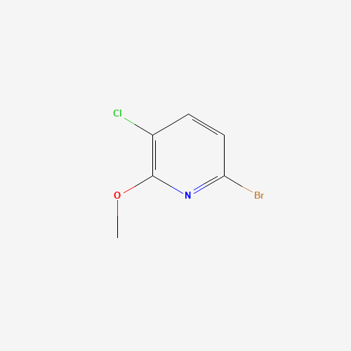 6-bromo-3-chloro-2-methoxypyridine (CAS: 1256810-58-8) - Chemical Structure and Molecular Formula 