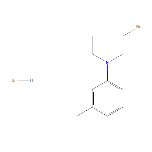 N-(2-bromoethyl)-N-ethyl-3-methylaniline;hydrobromide (CAS: 195390-17-1) - Chemical Structure and Molecular Formula 