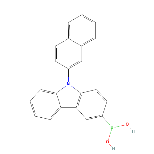(9-naphthalen-2-ylcarbazol-3-yl)boronic acid (CAS: 1133057-98-3) - Related Chemical Product