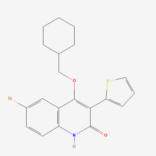 6-bromo-4-(cyclohexylmethoxy)-3-thiophen-2-yl-1H-quinolin-2-one (CAS: 1263051-77-9) - Related Chemical Product