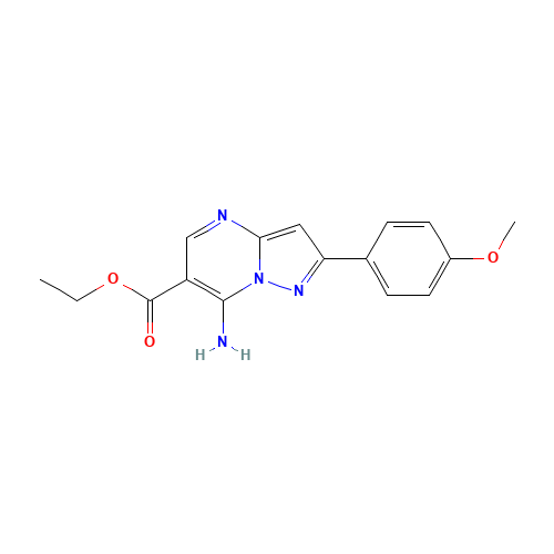 ethyl 7-amino-2-(4-methoxyphenyl)pyrazolo[1,5-a]pyrimidine-6-carboxylate (CAS: 698977-05-8) - Related Chemical Product