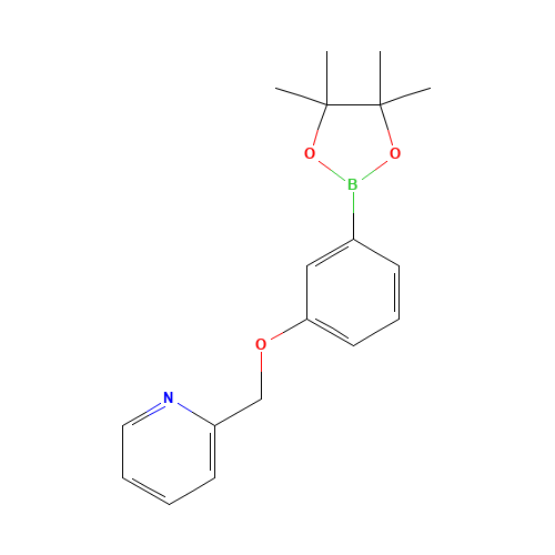 2-[[3-(4,4,5,5-tetramethyl-1,3,2-dioxaborolan-2-yl)phenoxy]methyl]pyridine (CAS: 1610521-29-3) - Related Chemical Product