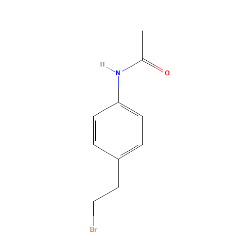 N-[4-(2-bromoethyl)phenyl]acetamide (CAS: 39232-06-9) - Chemical Structure and Molecular Formula 
