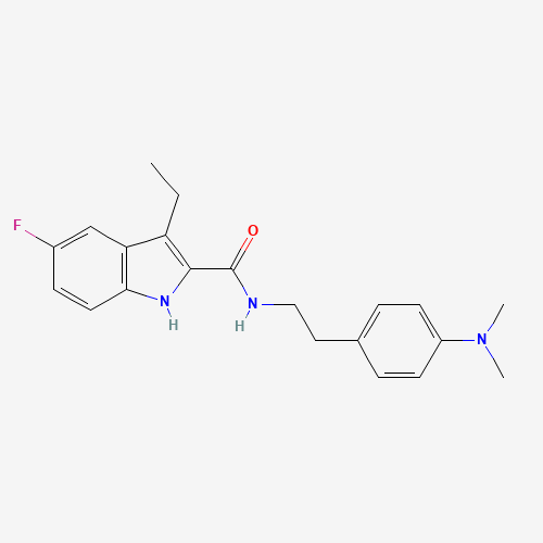N-[2-[4-(dimethylamino)phenyl]ethyl]-3-ethyl-5-fluoro-1H-indole-2-carboxamide (CAS: 868273-09-0) - Related Chemical Product