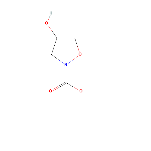 tert-butyl 4-hydroxy-1,2-oxazolidine-2-carboxylate (CAS: 262444-52-0) - Chemical Structure and Molecular Formula 