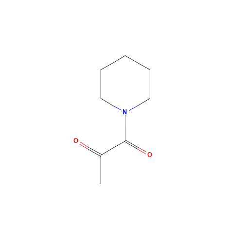 1-piperidin-1-ylpropane-1,2-dione (CAS: 22381-22-2) - Chemical Structure and Molecular Formula 