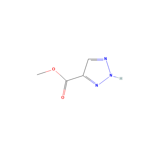 methyl 2H-triazole-4-carboxylate (CAS: 4967-77-5) - Chemical Structure and Molecular Formula 