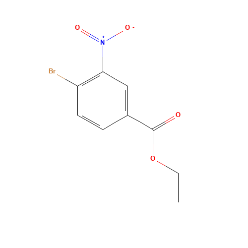 ethyl 4-bromo-3-nitrobenzoate (CAS: 168473-87-8) - Chemical Structure and Molecular Formula 