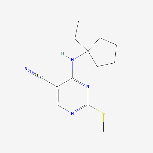 4-[(1-ethylcyclopentyl)amino]-2-methylsulfanylpyrimidine-5-carbonitrile (CAS: 1403865-58-6) - Related Chemical Product