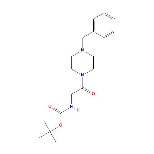 tert-butyl N-[2-(4-benzylpiperazin-1-yl)-2-oxoethyl]carbamate (CAS: 671212-34-3) - Related Chemical Product