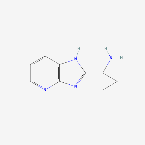1-(1H-imidazo[4,5-b]pyridin-2-yl)cyclopropan-1-amine (CAS: 868984-22-9) - Chemical Structure and Molecular Formula 