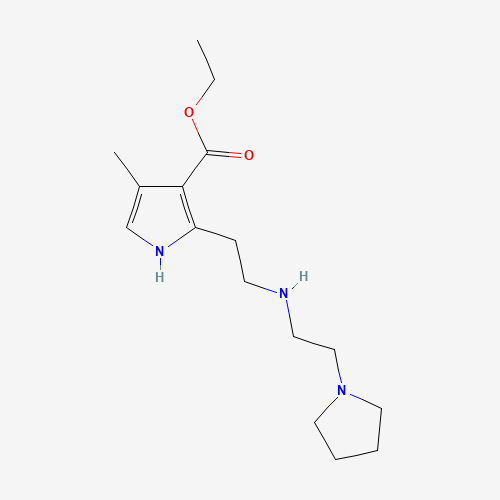 ethyl 4-methyl-2-[2-(2-pyrrolidin-1-ylethylamino)ethyl]-1H-pyrrole-3-carboxylate (CAS: 945381-64-6) - Related Chemical Product