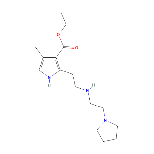 ethyl 4-methyl-2-[2-(2-pyrrolidin-1-ylethylamino)ethyl]-1H-pyrrole-3-carboxylate (CAS: 945381-64-6) - Related Chemical Product