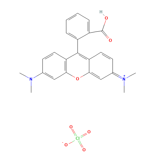 [9-(2-carboxyphenyl)-6-(dimethylamino)xanthen-3-ylidene]-dimethylazanium;perchlorate (CAS: 62669-72-1) - Related Chemical Product