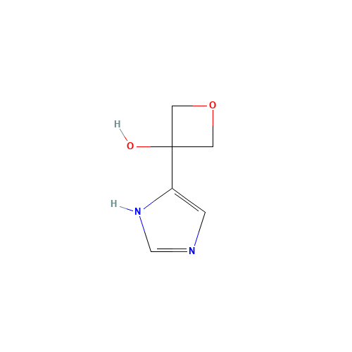 3-(1H-imidazol-5-yl)oxetan-3-ol (CAS: 1571145-67-9) - Chemical Structure and Molecular Formula 