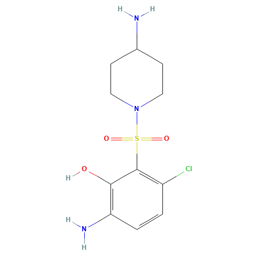 6-amino-2-(4-aminopiperidin-1-yl)sulfonyl-3-chlorophenol (CAS: 364363-88-2) - Related Chemical Product