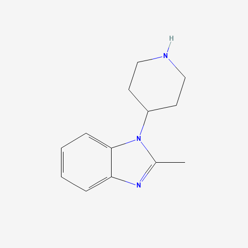 2-methyl-1-piperidin-4-ylbenzimidazole (CAS: 79098-81-0) - Chemical Structure and Molecular Formula 