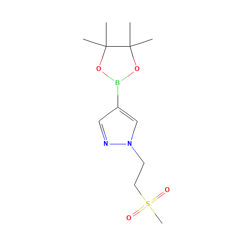 1-(2-methylsulfonylethyl)-4-(4,4,5,5-tetramethyl-1,3,2-dioxaborolan-2-yl)pyrazole (CAS: 1339892-52-2) - Related Chemical Product