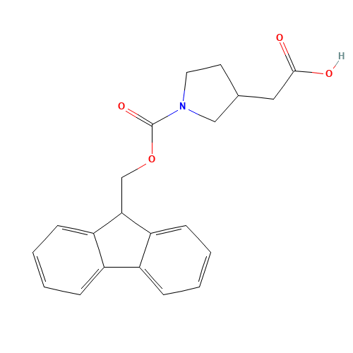 2-[1-(9H-fluoren-9-ylmethoxycarbonyl)pyrrolidin-3-yl]acetic acid (CAS: 868523-86-8) - Related Chemical Product