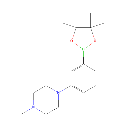 1-methyl-4-[3-(4,4,5,5-tetramethyl-1,3,2-dioxaborolan-2-yl)phenyl]piperazine (CAS: 747413-18-9) - Related Chemical Product