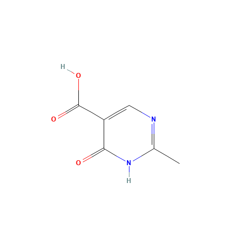 2-methyl-6-oxo-1H-pyrimidine-5-carboxylic acid (CAS: 18529-69-6) - Chemical Structure and Molecular Formula 