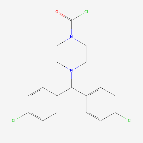 4-[bis(4-chlorophenyl)methyl]piperazine-1-carbonyl chloride (CAS: 1072850-67-9) - Related Chemical Product