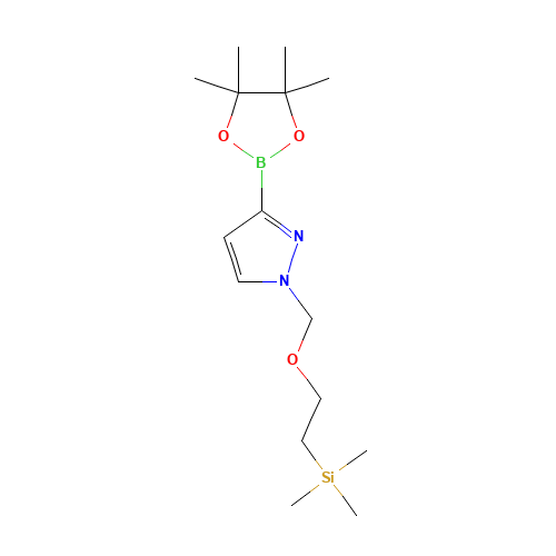 trimethyl-[2-[[3-(4,4,5,5-tetramethyl-1,3,2-dioxaborolan-2-yl)pyrazol-1-yl]methoxy]ethyl]silane (CAS: 1146162-54-0) - Related Chemical Product