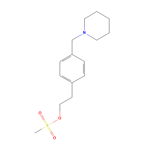 2-[4-(piperidin-1-ylmethyl)phenyl]ethyl methanesulfonate (CAS: 950503-61-4) - Related Chemical Product