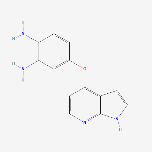 4-(1H-pyrrolo[2,3-b]pyridin-4-yloxy)benzene-1,2-diamine (CAS: 769961-36-6) - Chemical Structure and Molecular Formula 
