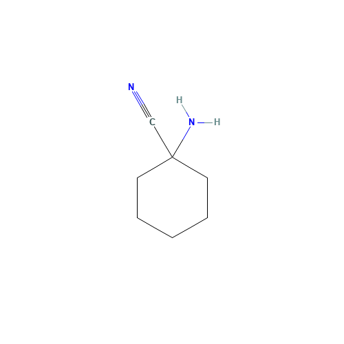 1-aminocyclohexane-1-carbonitrile (CAS: 5496-10-6) - Chemical Structure and Molecular Formula 