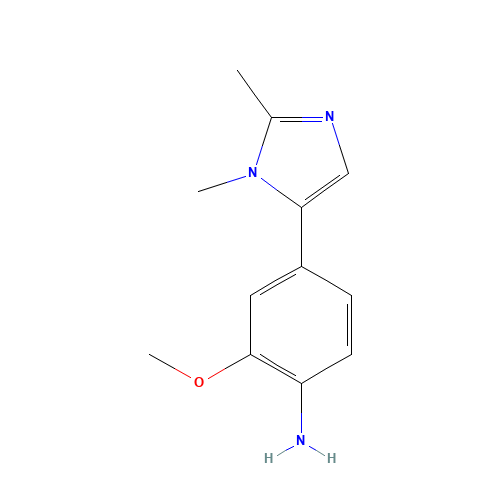 4-(2,3-dimethylimidazol-4-yl)-2-methoxyaniline (CAS: 1400287-29-7) - Related Chemical Product
