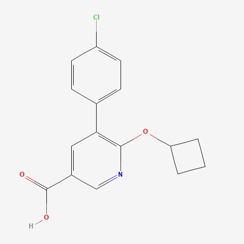 5-(4-chlorophenyl)-6-cyclobutyloxypyridine-3-carboxylic acid (CAS: 1364678-51-2) - Related Chemical Product